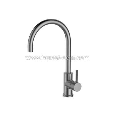Modern single lever kitchen faucet