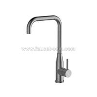 Stainless steel single kitchen faucet