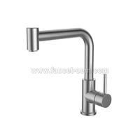 Single handle kitchen faucet with pull down sprayer