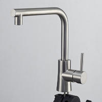 Stainless steel kitchen one handle faucet